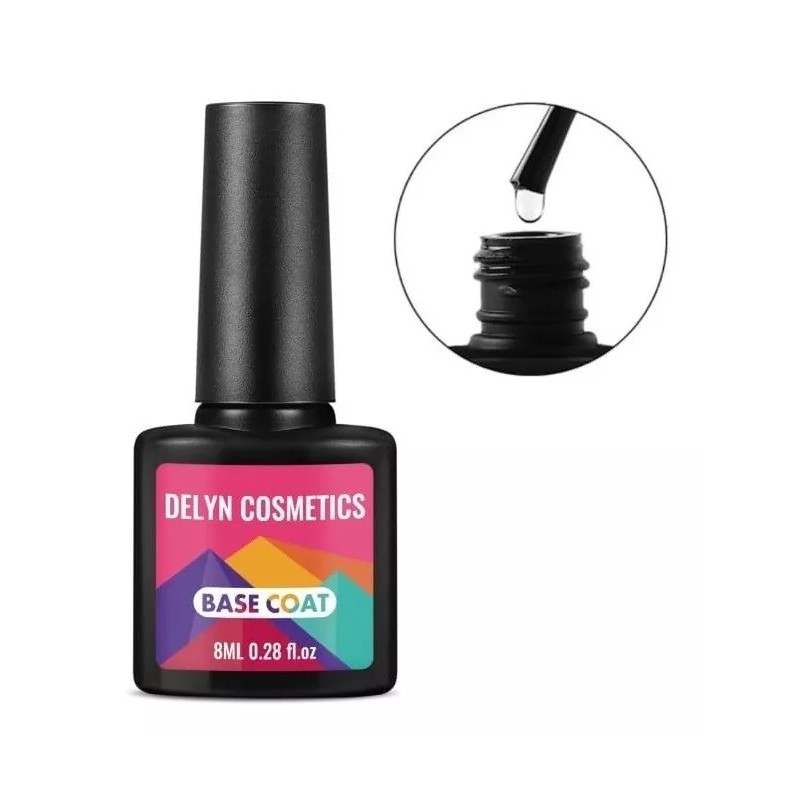 Delyn Cosmetics Base Coat + Top Coat 2pzas Ó Quita