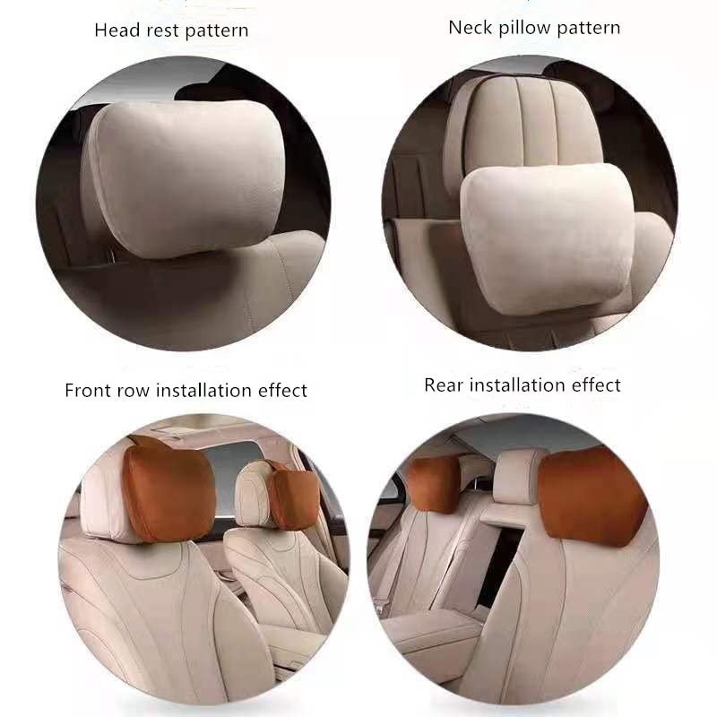 Jachenyue 2Pcs Car Neck Pillows for headrests,for Travel Interior Accessories