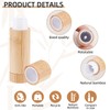 NICENEEDED 4 PCS 5g Bamboo Lipstick Tubes, Refillable DIY Lip