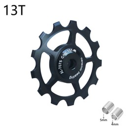 TEAMWILL 11/12/13/14T Wheel MTB Ceramic Bearing/Jockey Pulley Road Bike/Bicycle Rear Derailleur (Black13T)