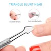 HaimiLiya Cuticle Pusher Gel Nail Remover Tool Dual-end Dead Skin