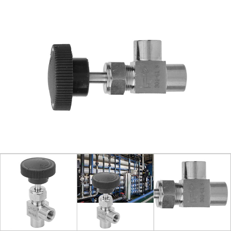 BSPP Shut Off Needle Valve Female Thread Angle Type Stop