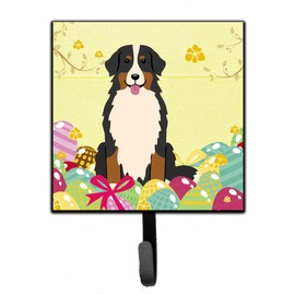 Caroline's Treasures Easter Eggs Bernese Mountain Dog Wall Hook, Small, Multicolor