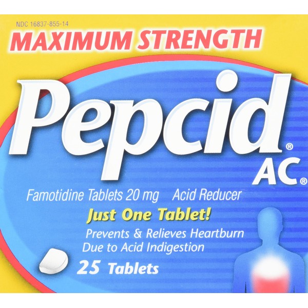 Pepcid Maximum Strength Tablets, 25 Count