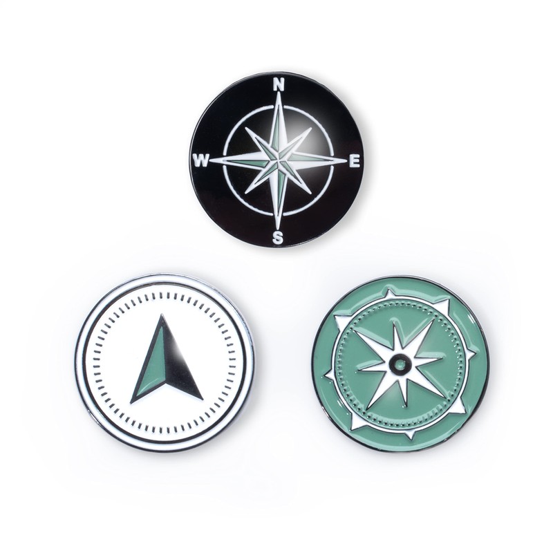Green Swing Bamboo Golf Tees & Compass Ball Markers |