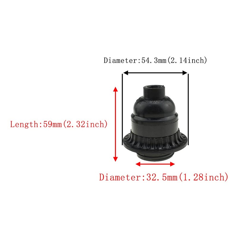 HAHIYO E26 E27 Lamp Socket Screw in Mount Light Socket