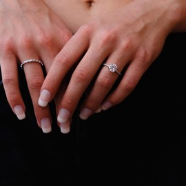 2 Carat Round Cut Diamond Simulated CZ Engagement Ring | Bridal Anniversary Promise Ring For Her (6)