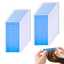 240 Pieces of Blue Hair Extension Tape, Wig Tape Tabs for Human Hair Extensions, Adhesive Replacement Tape for Hair Extension, Suit for Tape in Hair Extension Replacement. (Blue,240)