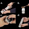 Stainless Steel Electric Kitchen Pepper Grinder Cordless Battery Powered Adjustable