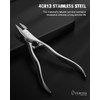 FERYES Podiatrist Straight Blade Toenail Clippers for Seniors - 4.4inch