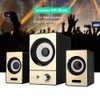 SADA 2.1 Stereo Surrounding Computer Laptop Speakers Clear PC Speakers