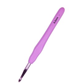 Hobekoee Size K/6.5mm Crochet Hook Ergonomic Handle for Arthritic Hands Soft & Smooth Knitting Needles for Beginners and Crocheting Yarn