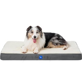 POLIPETS Orthopedic Dog Bed, Memory Foam Revisable Two Side with Washable Removable Cover,large, 36”x26”