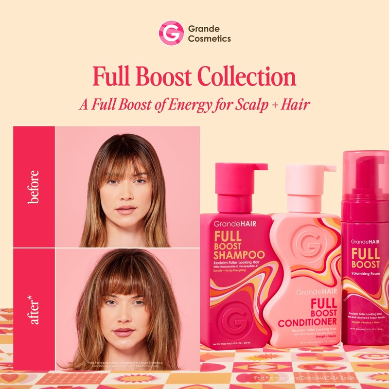 Grande Cosmetics GrandeHAIR Full Boost Starter Kit - Travel Size