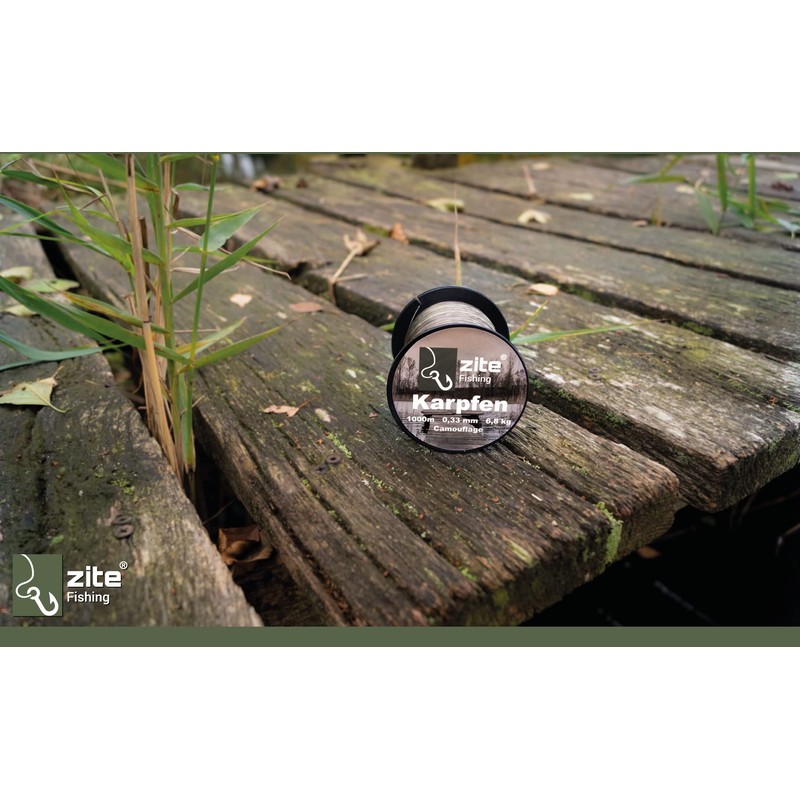 Zite Fishing Monofilament Fishing Line in Camouflage - Carp Line