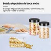 16 Tarros de Plástico Transparente con Tapas 520ml, Recipientes Herméticos