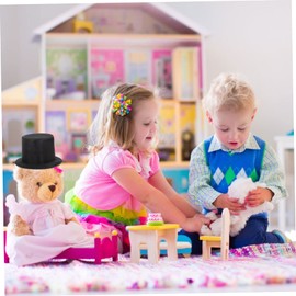 NOLITOY Tiny Hat 4pcs Mini Hat Toys Santa Outfit Christmas Tree Decor Snowman Doll Hats Mini Cylinder Hat Doll Cap Small Cap Mini Top Hat for Crafts Cylinder Snowman Hat Hat Child