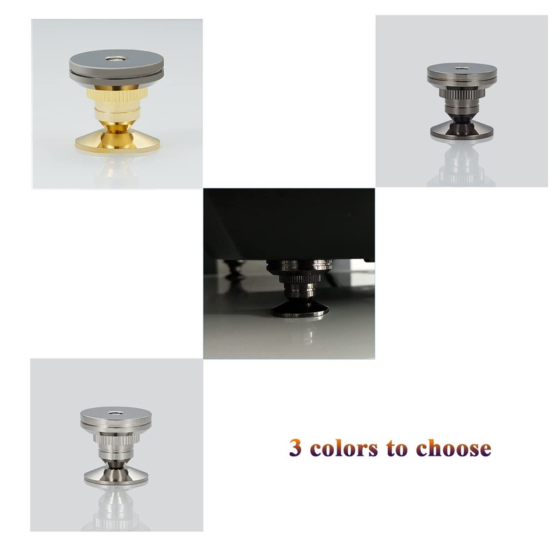 Pailvens Insulator 8 Speakers, Adjustable Height Speaker Stand, Metal Spike