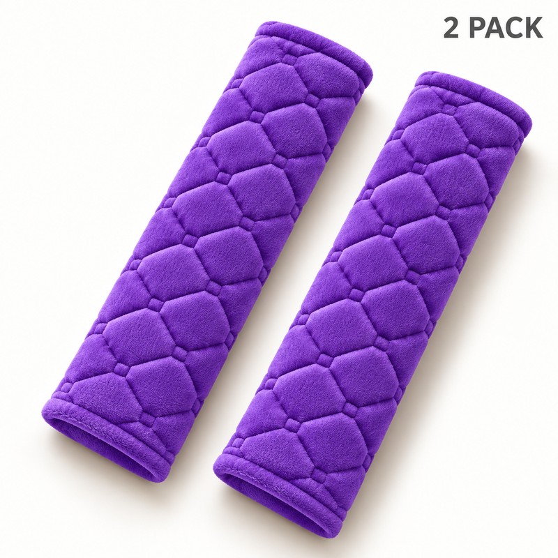 Plush Seat Belt Shoulder Pads for Car Travel – Soft