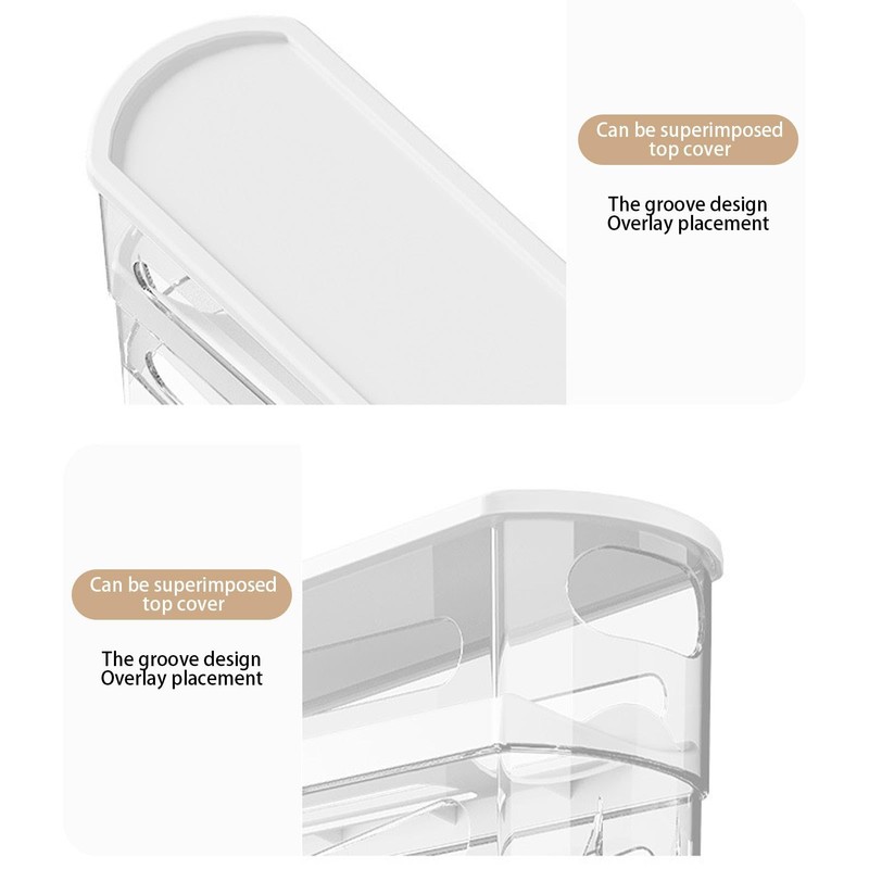 Rolling Egg Holder For Fridge,Egg Keeper For Refrigerator - Egg