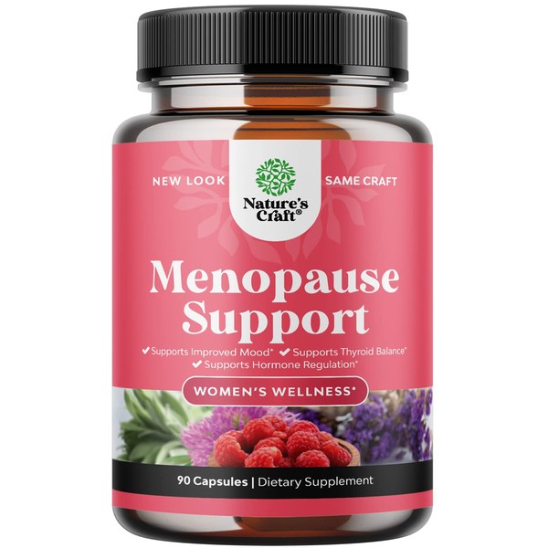 Complete Herbal Menopause Supplement for Women - Multibenefit Menopause Relief Hormone Balance for Women for Night Sweats Mood and More with Dong Quai Vitex Chaste Berry and Black Cohosh - Mini Caps