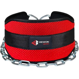 Dip Belt with Chain Weight Belt for Pull Ups - Heavy Duty Dip Belt with Chain and Weight Belt for Training - Weighted Pull Up Belt for Weightlifters Men and Women