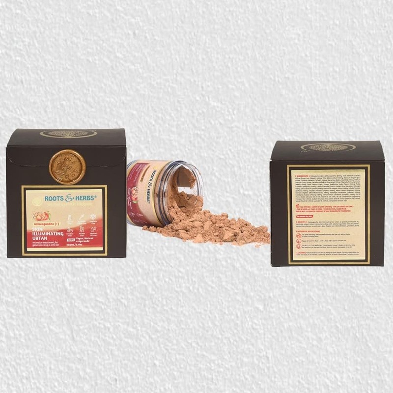 Roots & Herbs Ayurvedic Natural Treatment 100% Vegan Ashwagandha Skin