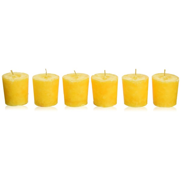 Aroma Naturals Votive Candles Essential Oil Orange Scented, Lavender and Tangerine, 6 Count