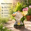 Solar Garden Gnome Light for Outdoor Decor – Resin LED
