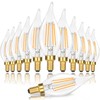 GoBright Dimmable E12 Candelabra LED Light Bulbs 40W Equivalent, 2700K