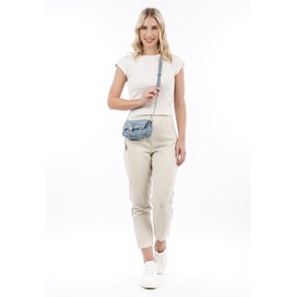 Tamaris TAS Fabienne 33513 Women's Shoulder Bag Checked, Blue 500