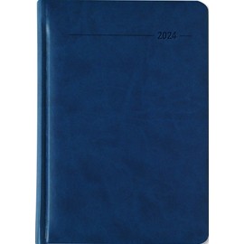 Tucson Weekly Planner Blue 2024 - Office Calendar A5 - Chef Timer - Blue - 1 Week 2 Pages - 128 Pages - Tucson Cover - Alpha Edition