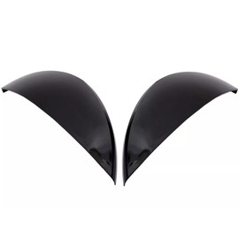 GAZOZ PERFORMANCE Exterior Accessories - Straight Line Angry Eye Eyebrows Eyelids Covers Headlights Trims for 2014-2023 F55 F56 F57 Cooper S JCW - Gloss Black