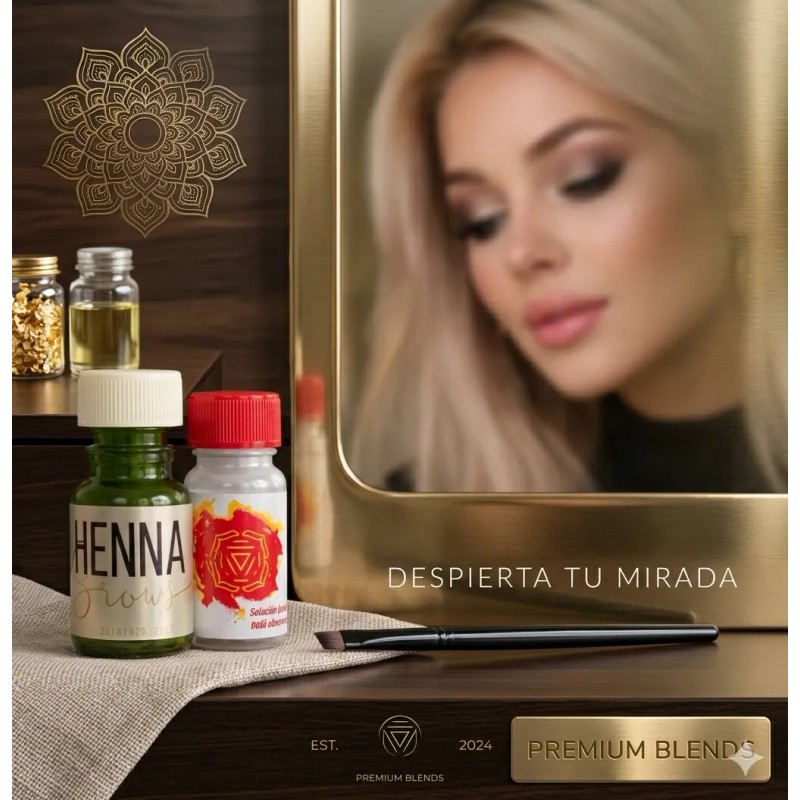 Kit Hena Ceja Hd Rinde Mas De 100 Tipo Microblading