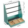 Earring Organizer, Rustic Wood 5 Layer Jewelry Organizer Stand