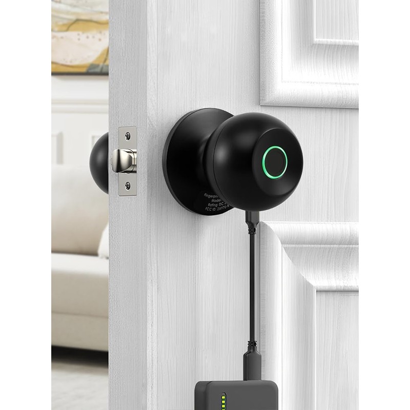 Smart Door Knob Stable Fingerprint Door Knob with 3 Keys