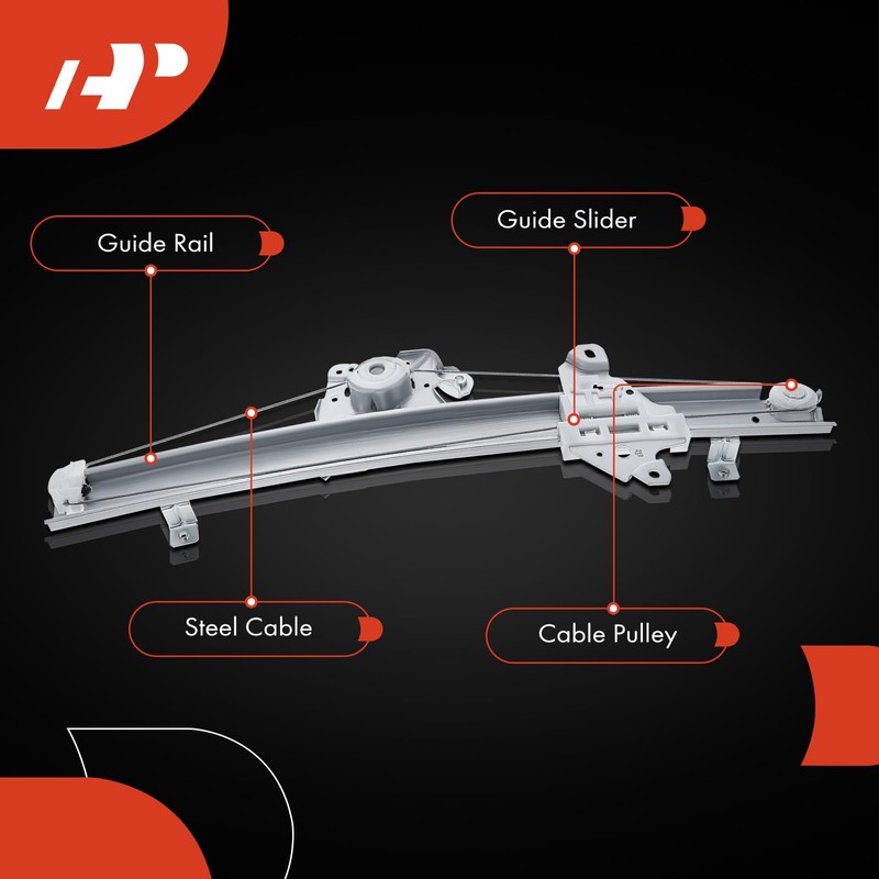 A-Premium Front Right Passenger Side Power Window Regulator Without Motor