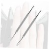 Baluue 2sets Foot Scraper Remover Nail Cuticle Remover Tool Professional