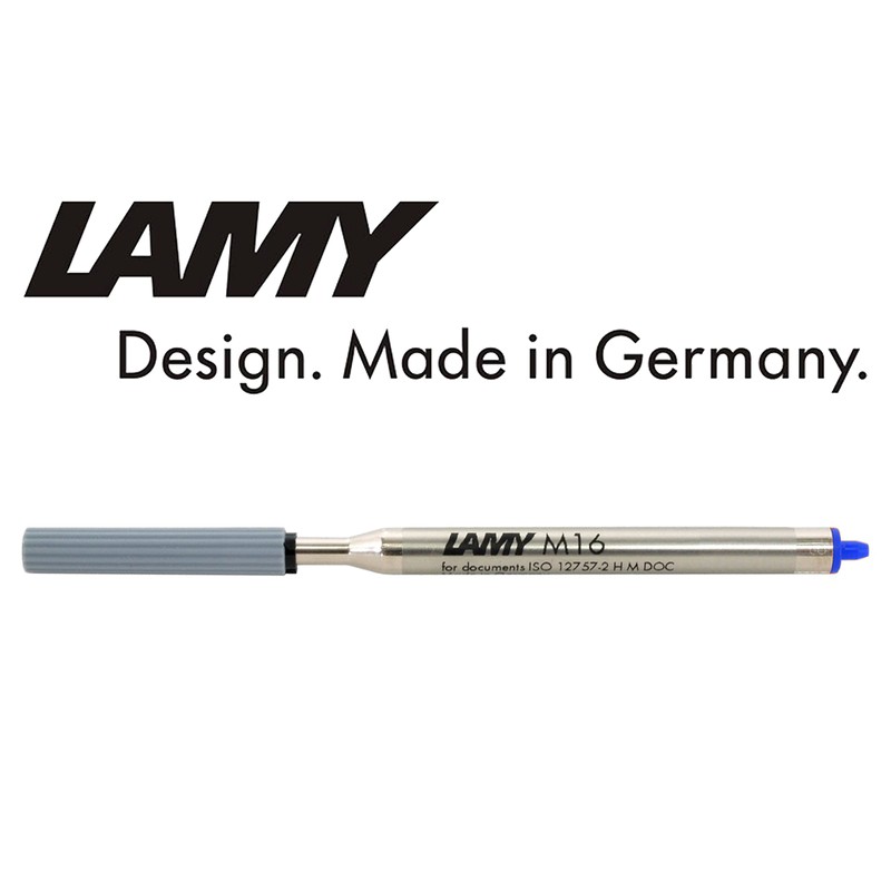 Lamy M16 1200152 Ballpoint Pen Refill, Blue, Metal, 2 x