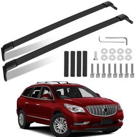 220LBS Roof Rack Cross Bars Fit for Buick Enclave 2018 2019 2020 2021 2022 2023 2024, Aluminum Anti-Corrosion Heavy Duty Cross Rails for Kayak Snowboard Surfboard Bike Camping Gear Rooftop Accessories