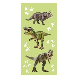 damaloo Kids Large Dinosaurs Beach Towel - Bath Towel for Girls, Boys and Adults - Green Towel - Cotton Towel 70 x 140 cm