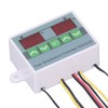 Dual Temperature Controller Waterproof Digital Thermostat with Data Storage for