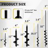 SORANGEUN 5pcs Auger Drill Bit for Planting - Plant Auger