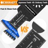136 PCS Oscillating Tool Blade, Multi Tool Blades Kits with