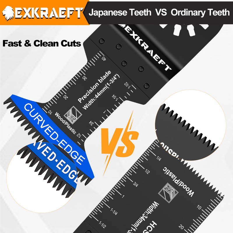 136 PCS Oscillating Tool Blade, Multi Tool Blades Kits with