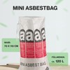 Safetytex Mini Asbestos Bag, Polypropylene Fabric Bag, Asbestos, 70 x