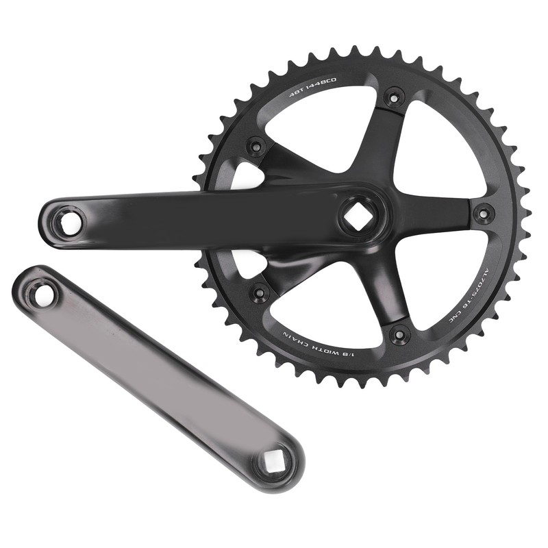 Aluminum Alloy 144 BCD 48T Single Speed Crankset Bike Crank