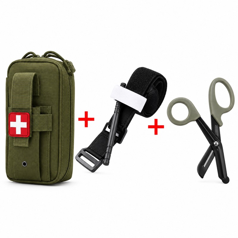 First Aid Organizer Pouch Set for Outdoor Preparedness – Nylon