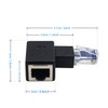 Duttek - Adaptador Ethernet de 90 grados, en ángulo recto,