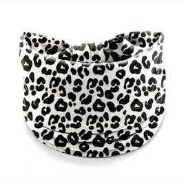 Leopard Print Headbands for Women – 4 Pack Wide Stretchy Turban Hair Bands, Fashion Animal Print Head Wraps for Workout, Makeup, Casual & Street Style